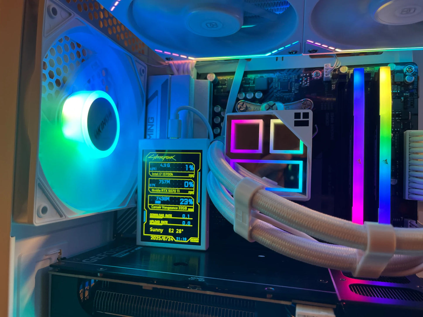 ❄️ 1440 Gaming PC - Ryzen 7 7700X | RTX 5060 Ti | 32GB DDR5 | Frost-Cooled Powerhouse 🐉