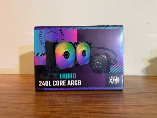 Cooler Master MasterLiquid 240L Core ARGB AIO Liquid CPU Cooler (Black)