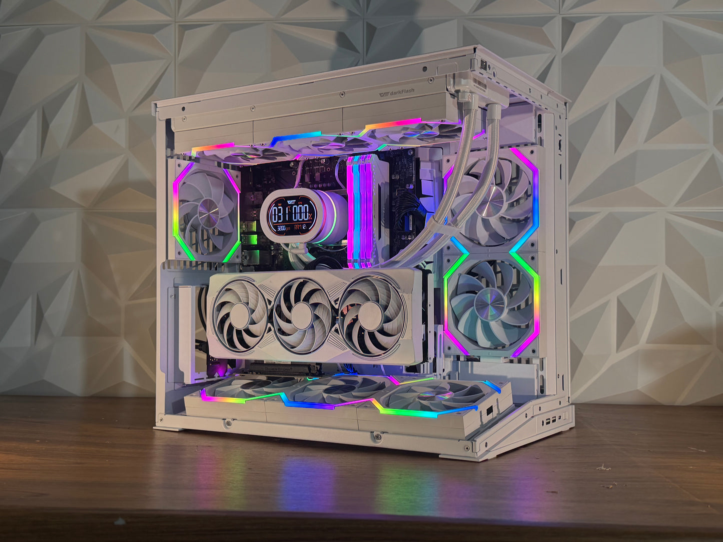🌌⚡ “GALAXY STRATA” | RTX 5070 + i5-14600K | 32GB RGB | 2TB NVMe | LCD AIO | Windows 11 Pro ⚡🌌
