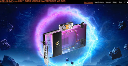 GIGABYTE AORUS Waterforce Xtreme GeForce RTX 5090 32GB GDDR7