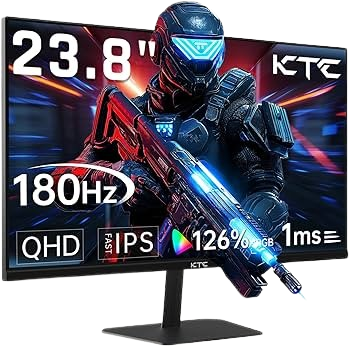 KTC 24 inch 190Hz/180Hz Gaming Monitor,HDR 400 Fast IPS Screen,FHD 1080P Monitor, 133% sRGB,AdaptiveSync,1ms Response Time,HDMI *2&DP*1,Tilt Adjustable, Eye Care