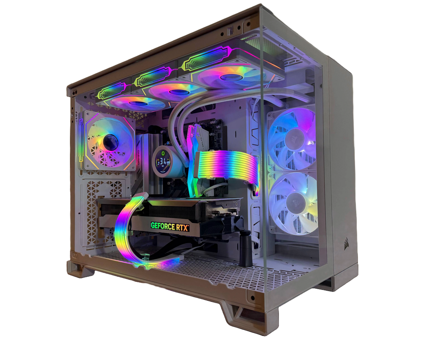 ❄️Corsair Glacier Prime: RTX 4070 Ti • Ryzen 9600X • DDR5 • All-White RGB Build