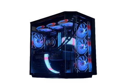 ⚡Obsidian X — Ryzen 9 7900X • RX 9070 XT • 32GB DDR5 • Black RGB Beast