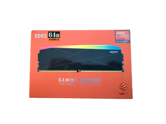 V-COLOR TUF GAMING ALLIANCE Manta XFinity 64GB (32GBx2) DDR5-6400 CL32 1.4V INTEL/AMD SK Hynix Original IC RGB Gaming Desktop Upgrade RAM Memory Module Black