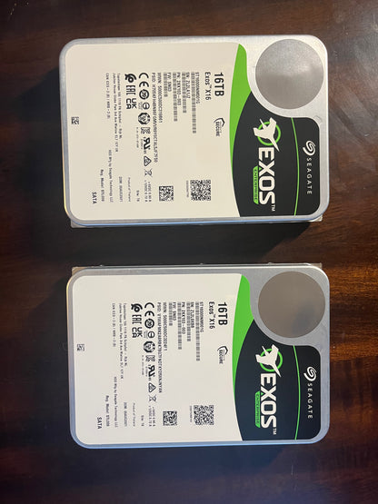 2x 16TB Seagate HDD