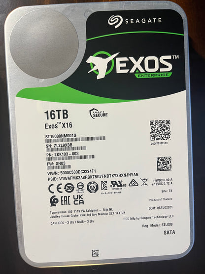2x 16TB Seagate HDD
