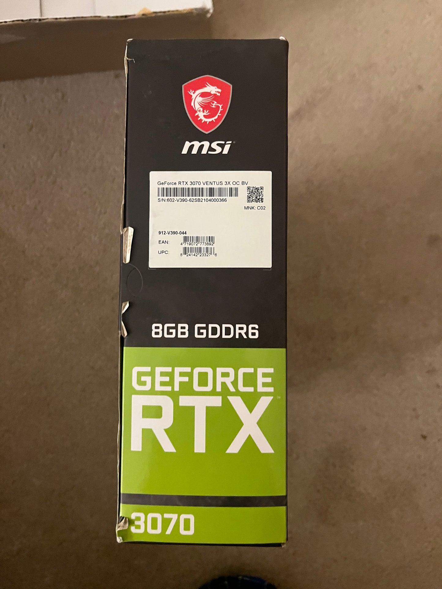 Msi Ventus 3x OC RTX 3070