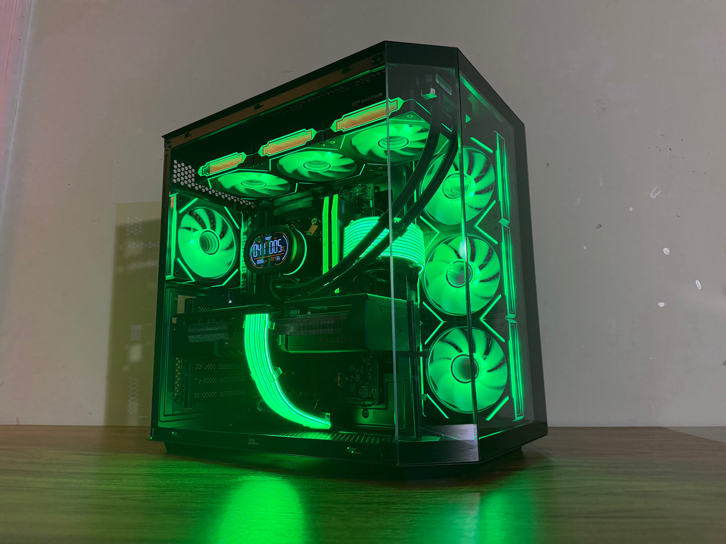 ⚡Obsidian X — Ryzen 9 7900X • RX 9070 XT • 32GB DDR5 • Black RGB Beast