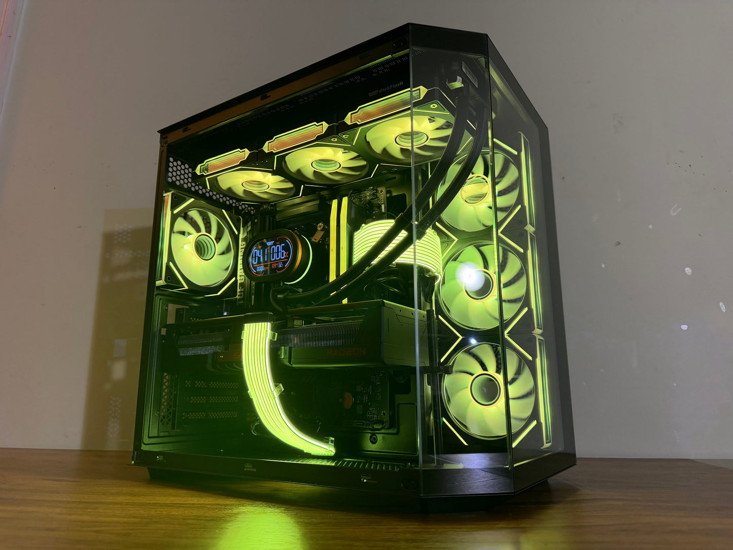 ⚡Obsidian X — Ryzen 9 7900X • RX 9070 XT • 32GB DDR5 • Black RGB Beast