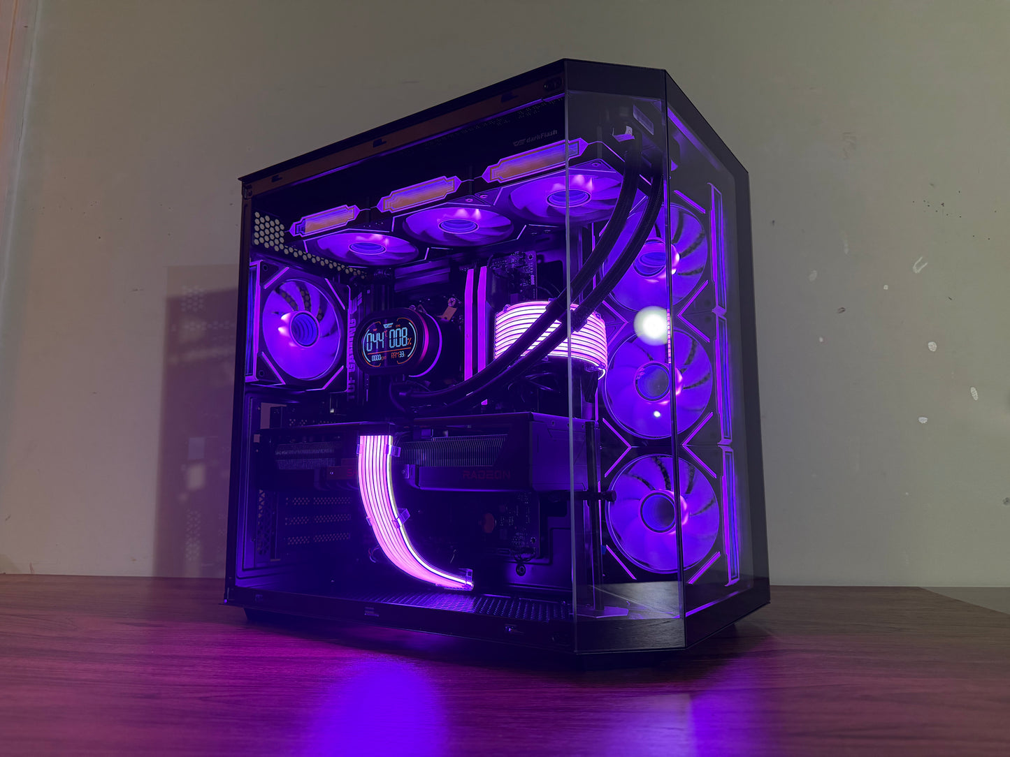 ⚡Obsidian X — Ryzen 9 7900X • RX 9070 XT • 32GB DDR5 • Black RGB Beast