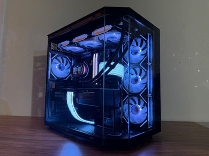 ⚡Obsidian X — Ryzen 9 7900X • RX 9070 XT • 32GB DDR5 • Black RGB Beast