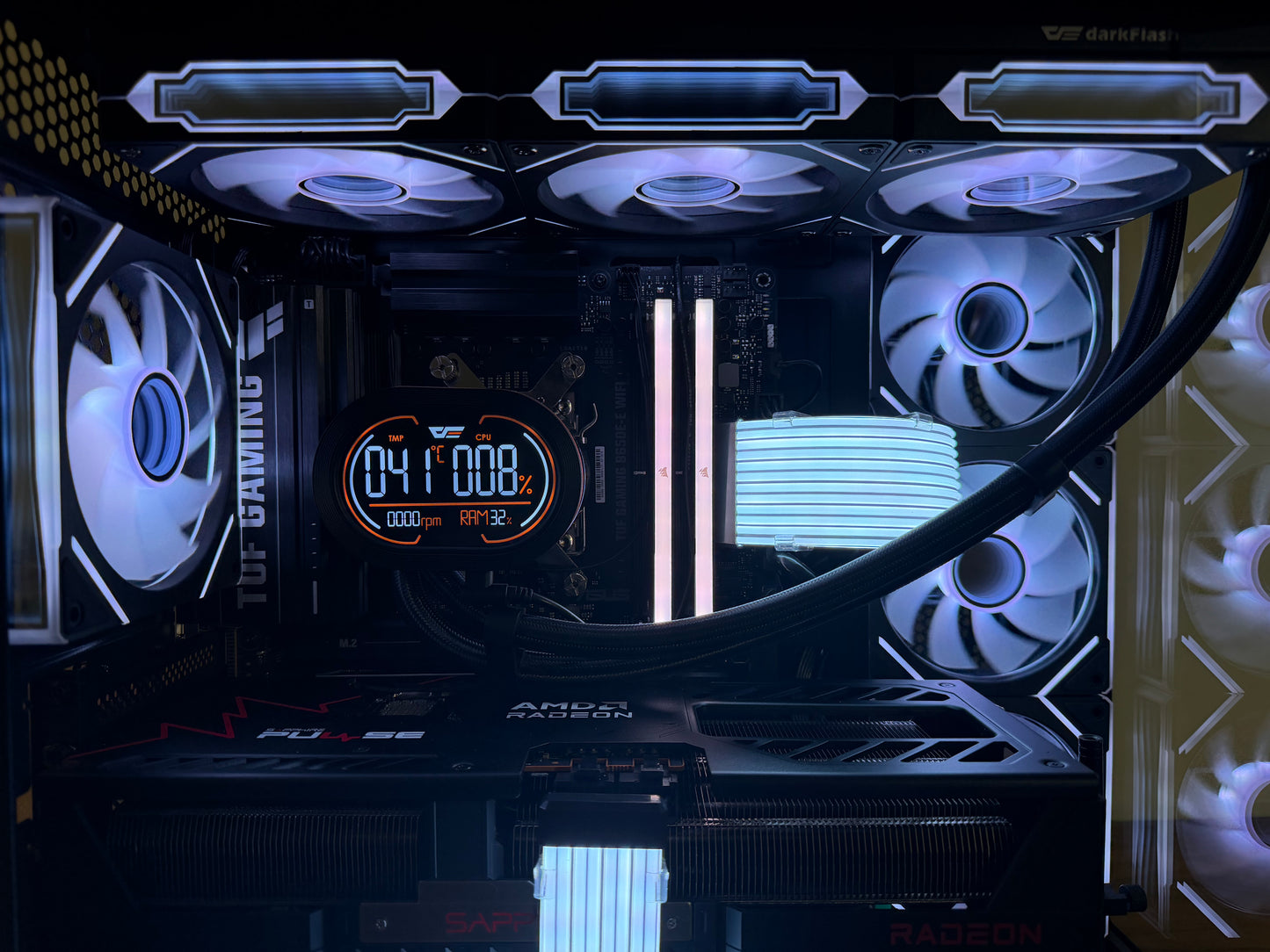 ⚡Obsidian X — Ryzen 9 7900X • RX 9070 XT • 32GB DDR5 • Black RGB Beast