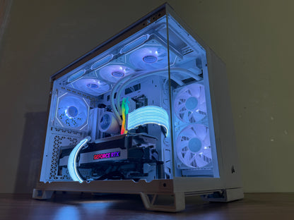 ❄️Corsair Glacier Prime: RTX 4070 Ti • Ryzen 9600X • DDR5 • All-White RGB Build
