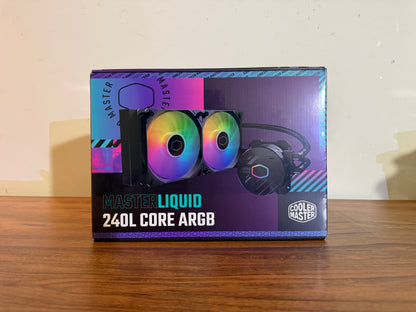 Cooler Master MasterLiquid 240L Core ARGB AIO Liquid CPU Cooler (Black)
