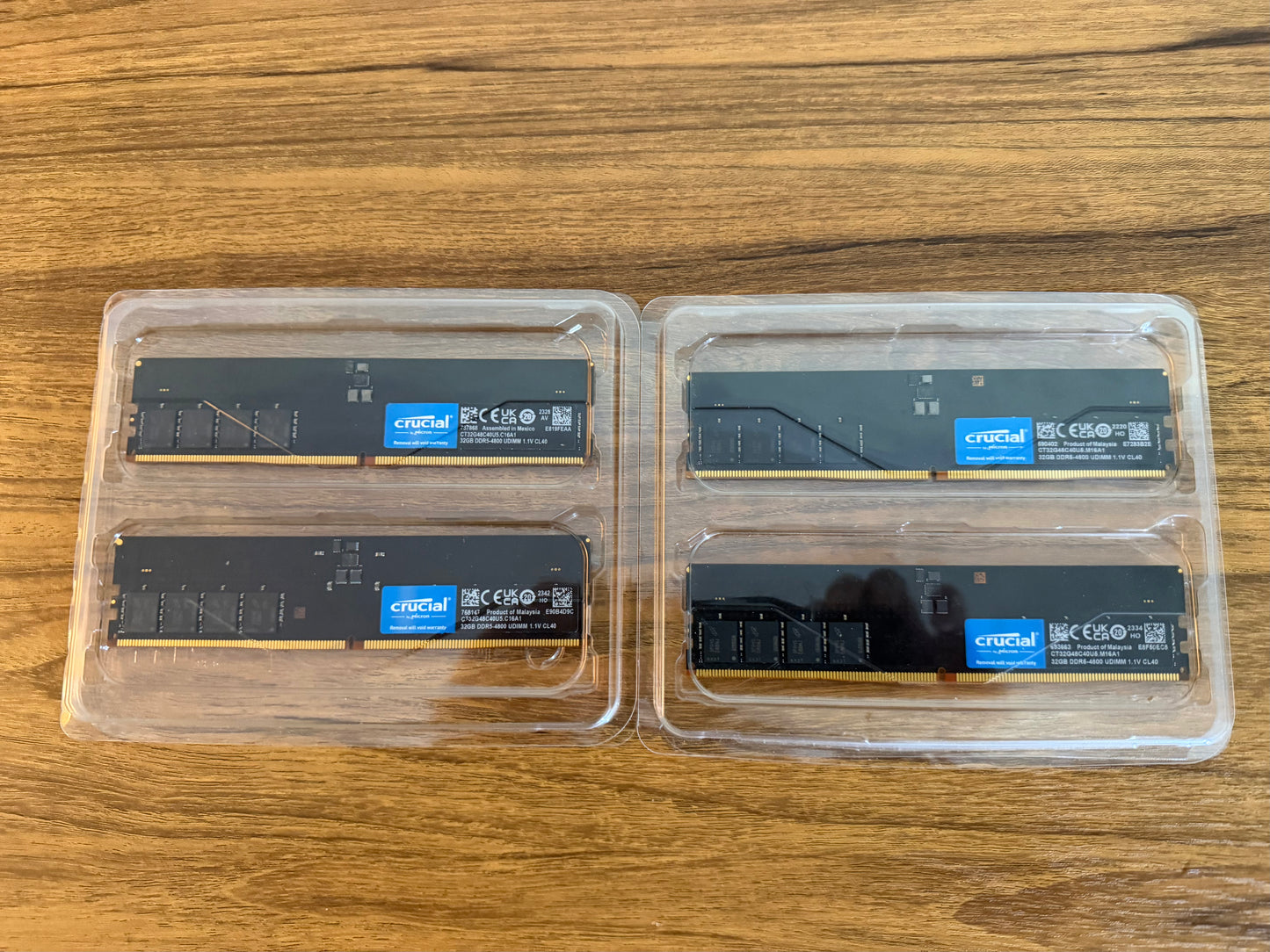 64gb (2x32gb) Crucial DDR5 4800mhz cl40