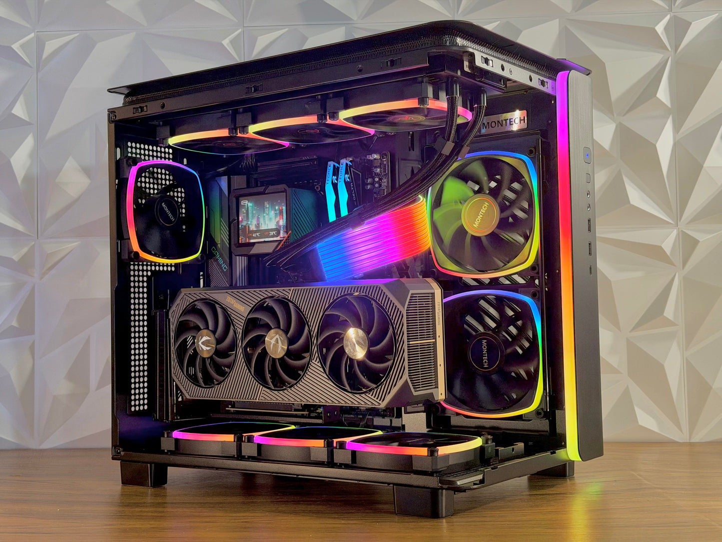 🧊 Ryzen 7 9850X3D + RTX 5080 | 32GB RGB | 2TB | Windows 11 Pro “AURORA TITAN” 🧊