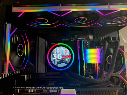 🌑✨"ECLIPSE PRISM” | RTX 5070 Ti | 9800x3d| 32GB RGB DDR5 | 2TB NVMe | Windows 11 Pro🌑✨