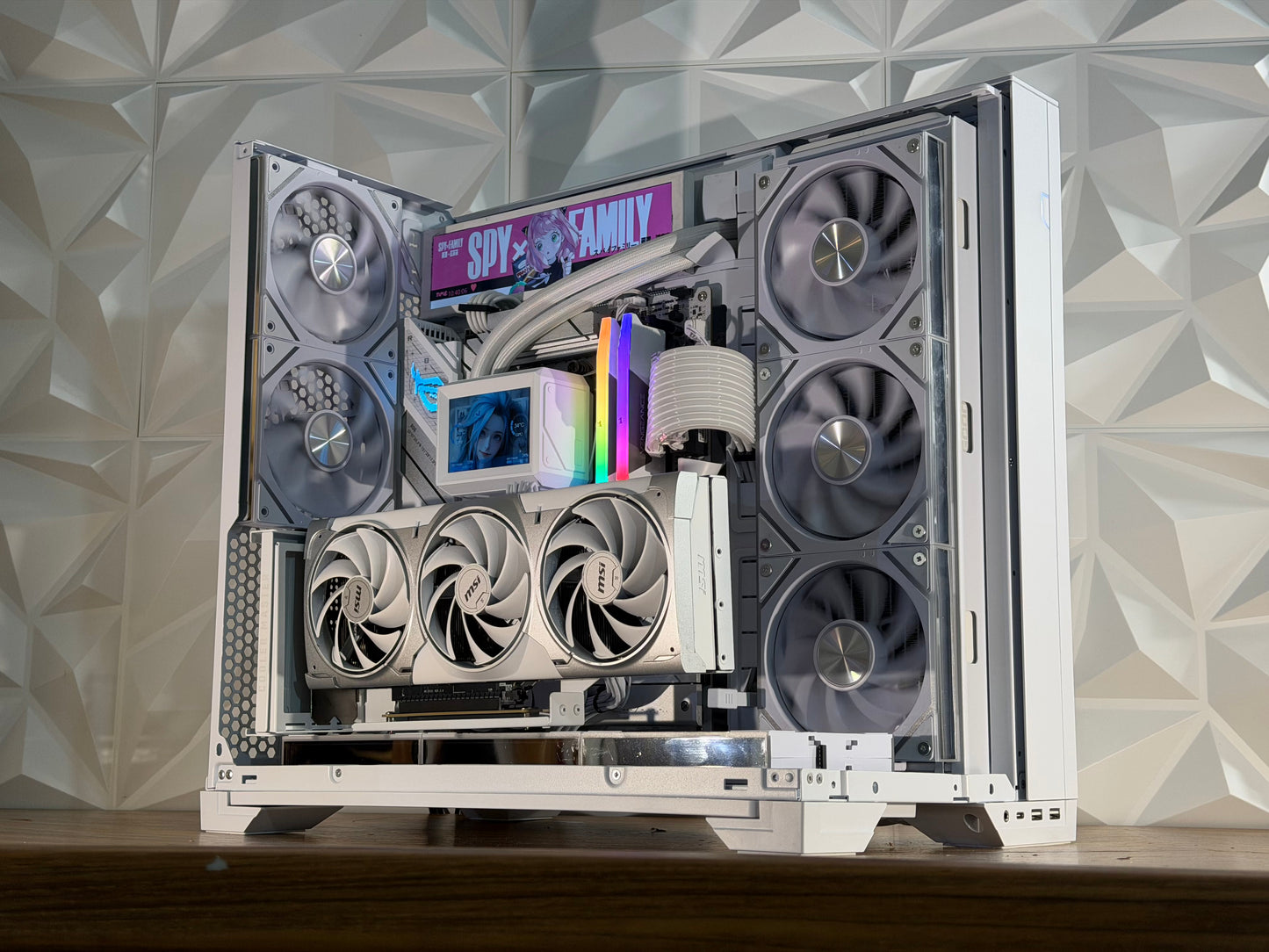 🤍❄️ “FROST MIRAGE” | Ryzen 7 9800X3D + RTX 5080 White | 32GB DDR5 | 2TB | Dual LCD | Windows 11 Pro ❄️🤍