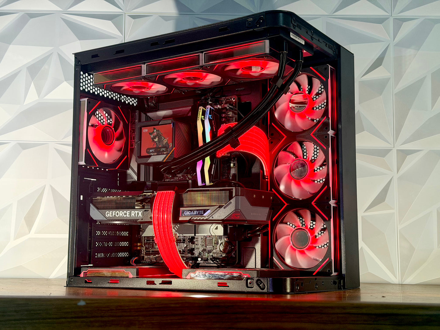 ⚡ “ROSEFIRE ELITE”  Ryzen 7 7700X | RTX 5070 OC | DDR5 | 1TB NVMe | LCD AIO | Windows 11 Pro ⚡