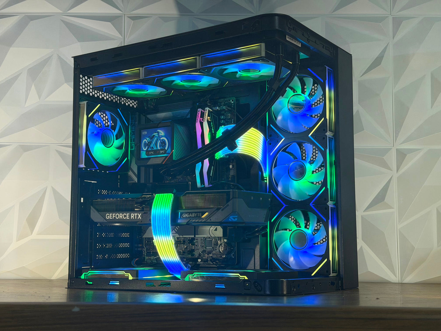 ⚡ “ROSEFIRE ELITE”  Ryzen 7 7700X | RTX 5070 OC | DDR5 | 1TB NVMe | LCD AIO | Windows 11 Pro ⚡