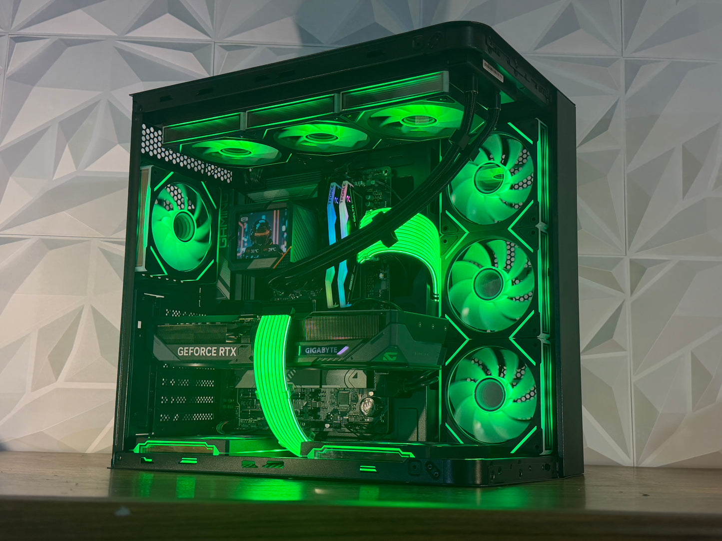 ⚡ “ROSEFIRE ELITE”  Ryzen 7 7700X | RTX 5070 OC | DDR5 | 1TB NVMe | LCD AIO | Windows 11 Pro ⚡