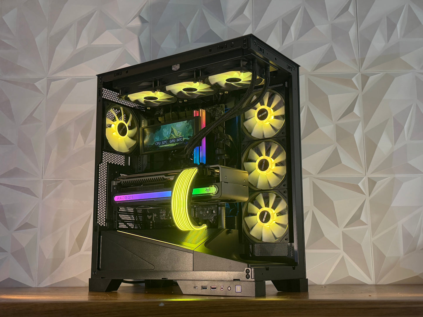 🌊 “AQUA OVERDRIVE” — i9-13900K | RX 7900 XTX | 32GB DDR5| 2TB NVMe | LCD | Windows 11 Pro 🌊