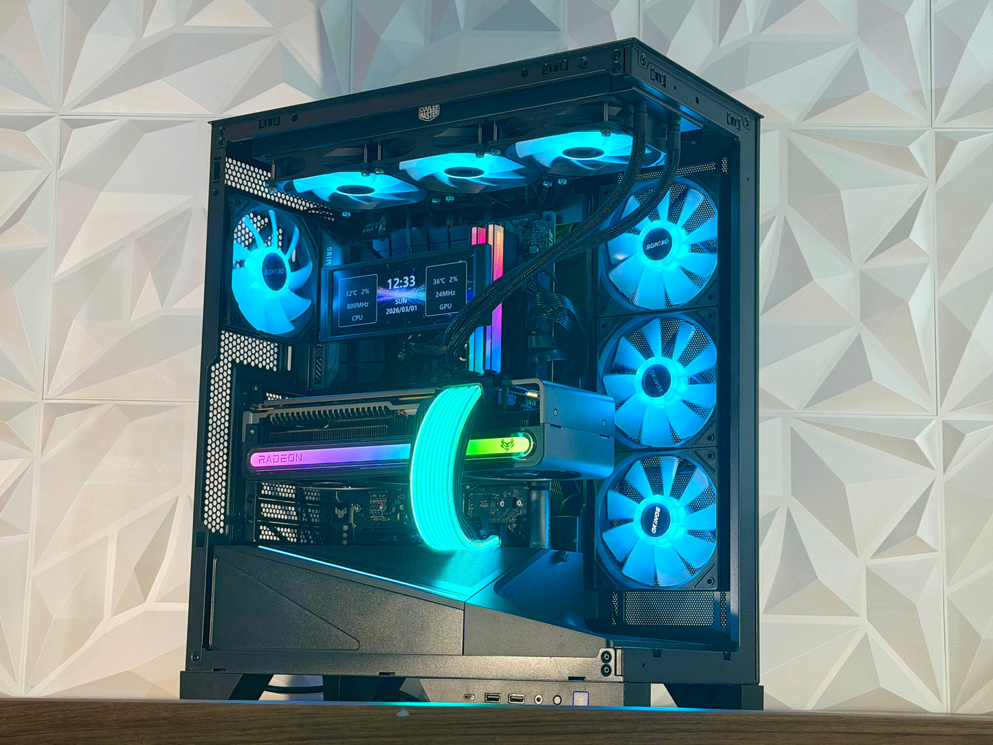 🌊 “AQUA OVERDRIVE” — i9-13900K | RX 7900 XTX | 32GB DDR5| 2TB NVMe | LCD | Windows 11 Pro 🌊
