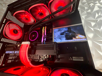 👑 “ROYAL TITAN” —  RTX 4080 | Ryzen 9800x3d| 32GB RGB | 2TB NVMe | LCD Display | Windows 11 Pro 🔥👑