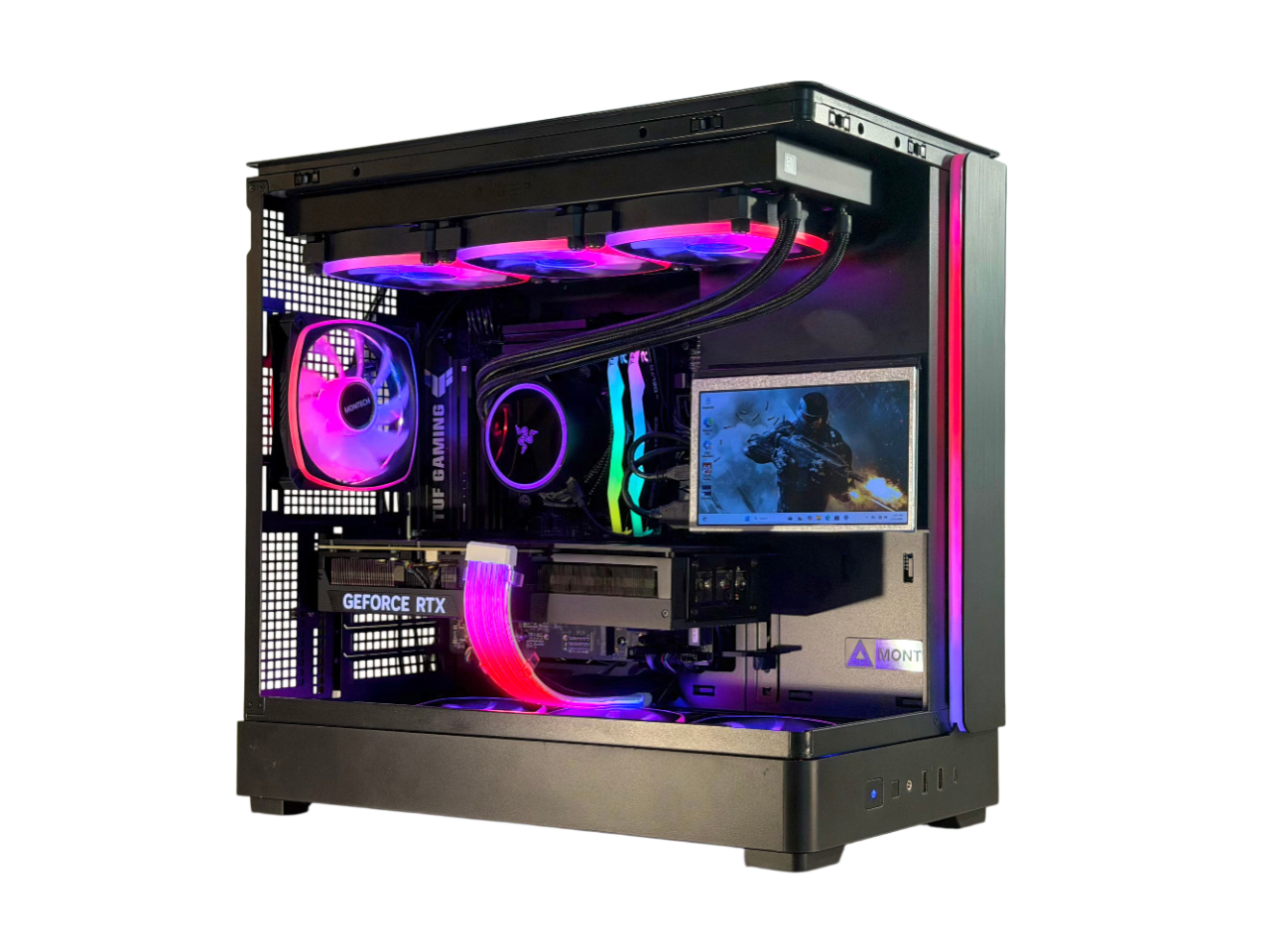 👑 “ROYAL TITAN” —  RTX 4080 | Ryzen 9800x3d| 32GB RGB | 2TB NVMe | LCD Display | Windows 11 Pro 🔥👑