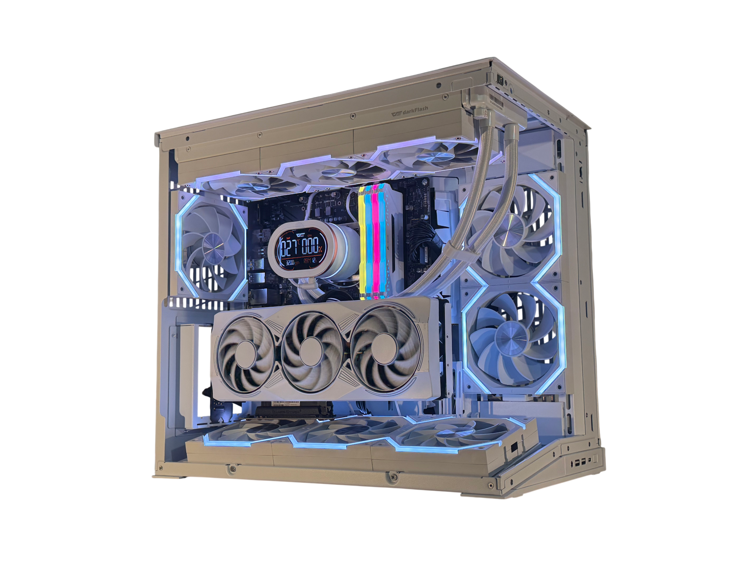 🌌⚡ “GALAXY STRATA” | RTX 5070 + i5-14600K | 32GB RGB | 2TB NVMe | LCD ...