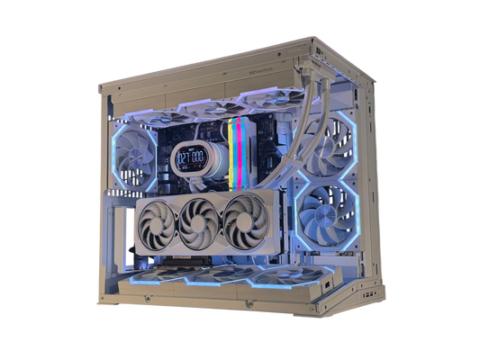 🌌⚡ “GALAXY STRATA” | RTX 5070 + i5-14600K | 32GB RGB | 2TB NVMe | LCD AIO | Windows 11 Pro ⚡🌌