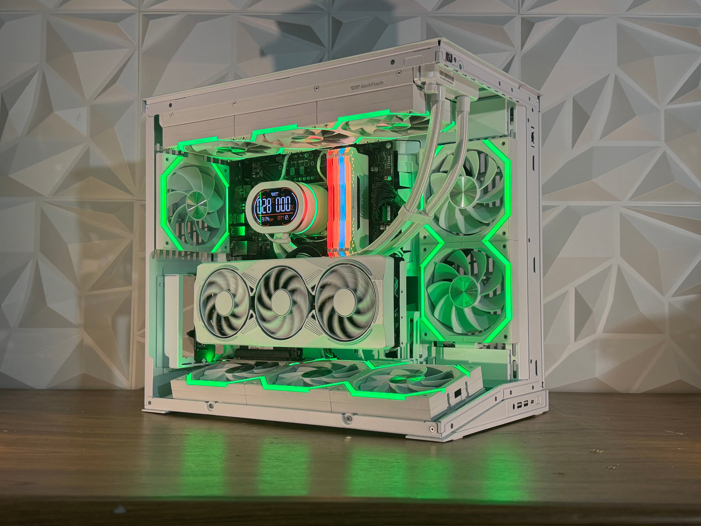 🌌⚡ “GALAXY STRATA” | RTX 5070 + i5-14600K | 32GB RGB | 2TB NVMe | LCD AIO | Windows 11 Pro ⚡🌌