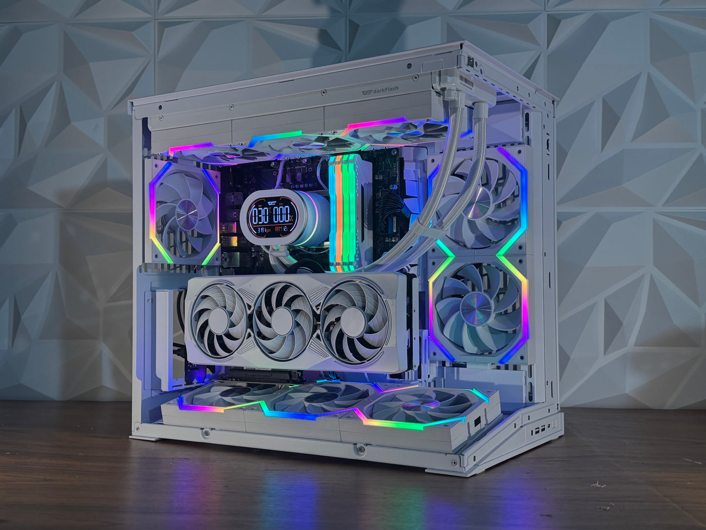 🌌⚡ “GALAXY STRATA” | RTX 5070 + i5-14600K | 32GB RGB | 2TB NVMe | LCD AIO | Windows 11 Pro ⚡🌌