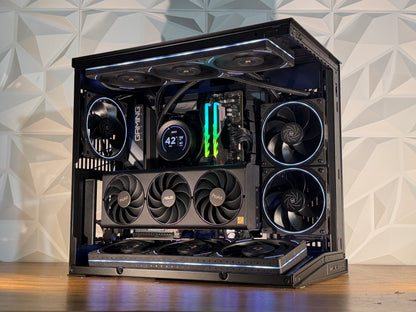 🌑⚡ "OBSIDIAN NOVA" — Ryzen 7 9800X3D + RTX 4080 SUPER | 32GB DDR5 | 1TB Gen4 NVMe | Windows 11 Pro ⚡🌑