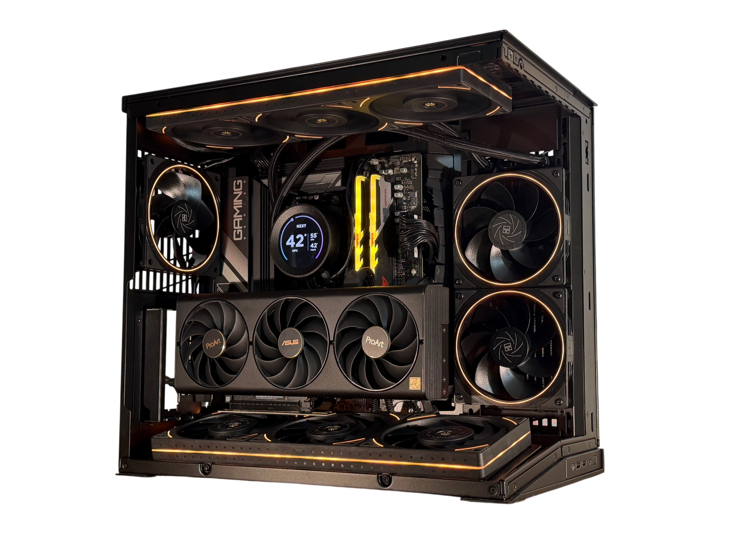 🌑⚡ "OBSIDIAN NOVA" — Ryzen 7 9800X3D + RTX 4080 SUPER | 32GB DDR5 | 1TB Gen4 NVMe | Windows 11 Pro ⚡🌑