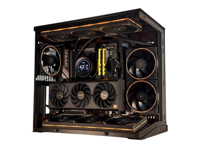 🌑⚡ "OBSIDIAN NOVA" — Ryzen 7 9800X3D + RTX 4080 SUPER | 32GB DDR5 | 1TB Gen4 NVMe | Windows 11 Pro ⚡🌑