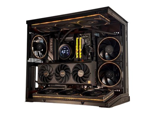🌑⚡ "OBSIDIAN NOVA" — Ryzen 7 9800X3D + RTX 4080 SUPER | 32GB DDR5 | 1TB Gen4 NVMe | Windows 11 Pro ⚡🌑