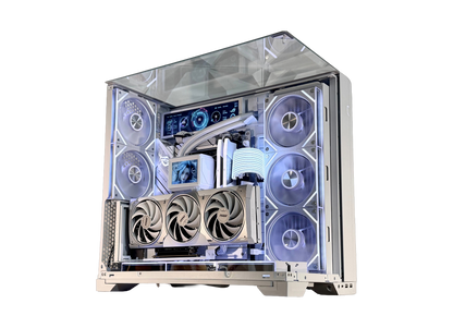🤍❄️ “FROST MIRAGE” | Ryzen 7 9800X3D + RTX 5080 White | 32GB DDR5 | 2TB | Dual LCD | Windows 11 Pro ❄️🤍