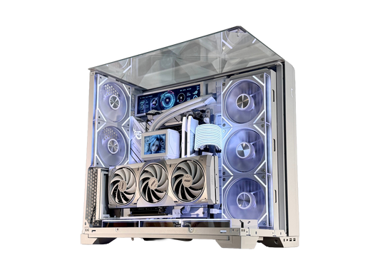 🤍❄️ “FROST MIRAGE” | Ryzen 7 9800X3D + RTX 5080 White | 32GB DDR5 | 2TB | Dual LCD | Windows 11 Pro ❄️🤍