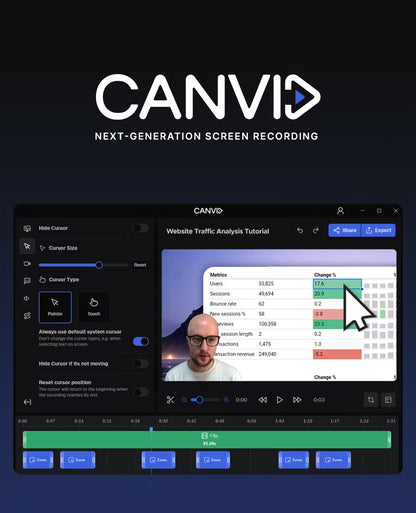 3 months of access to Canvid ($45 value)!